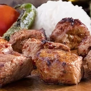 Lamb Shish Kebab Plate
